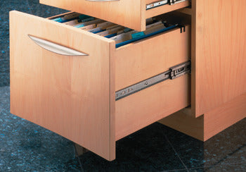 Accuride 3832DO Telescopic Detent Out Ball Bearing Drawer Slide, Full Extension, 100 lbs Weight Capacity