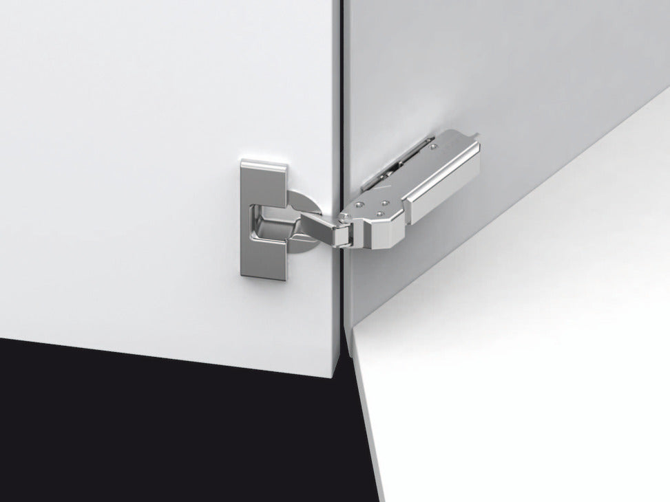 Grass TIOMOS +45° Concealed Corner Hinge, 110° Opening Angle, Overlay