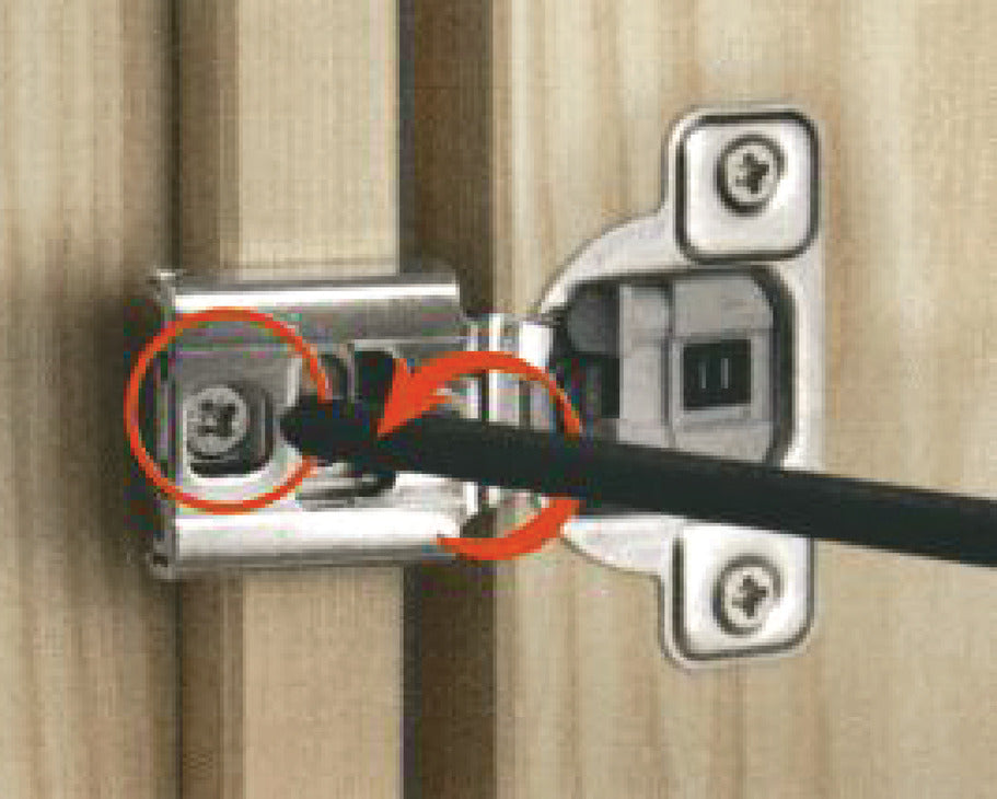 Concealed Hinge, Salice Excenthree 3-Cam, 106° Opening Angle, Soft Close, 1 3/8" Overlay