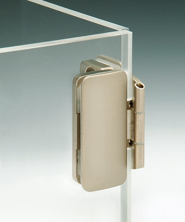 Glass Door Hinge, Aximat®, 270° Opening Angle, Glass to Glass, Inset