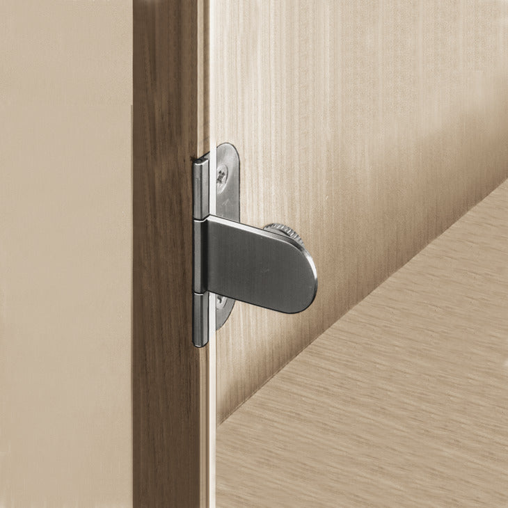 Inset Glass Door Hinge, 180° Opening Angle, for 4-6 mm Doors
