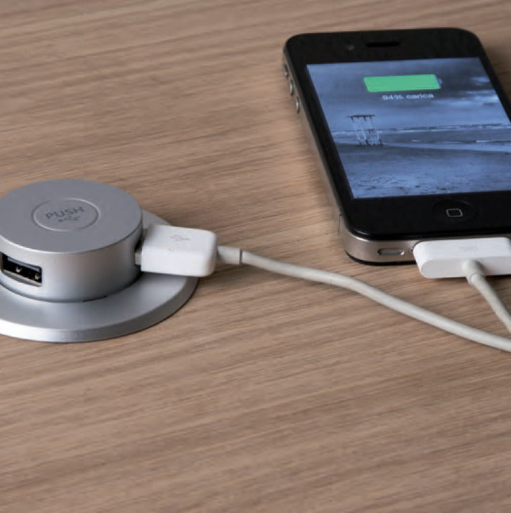 Pop-Up USB Charging Center, 2 Charging Ports