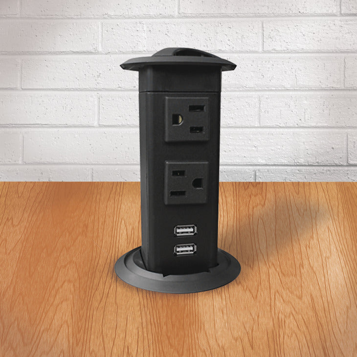 Pop-Up Power Station, AC, USB 2.1A
