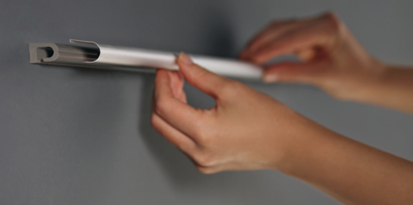 Grooved Profile, Backsplash Railing System