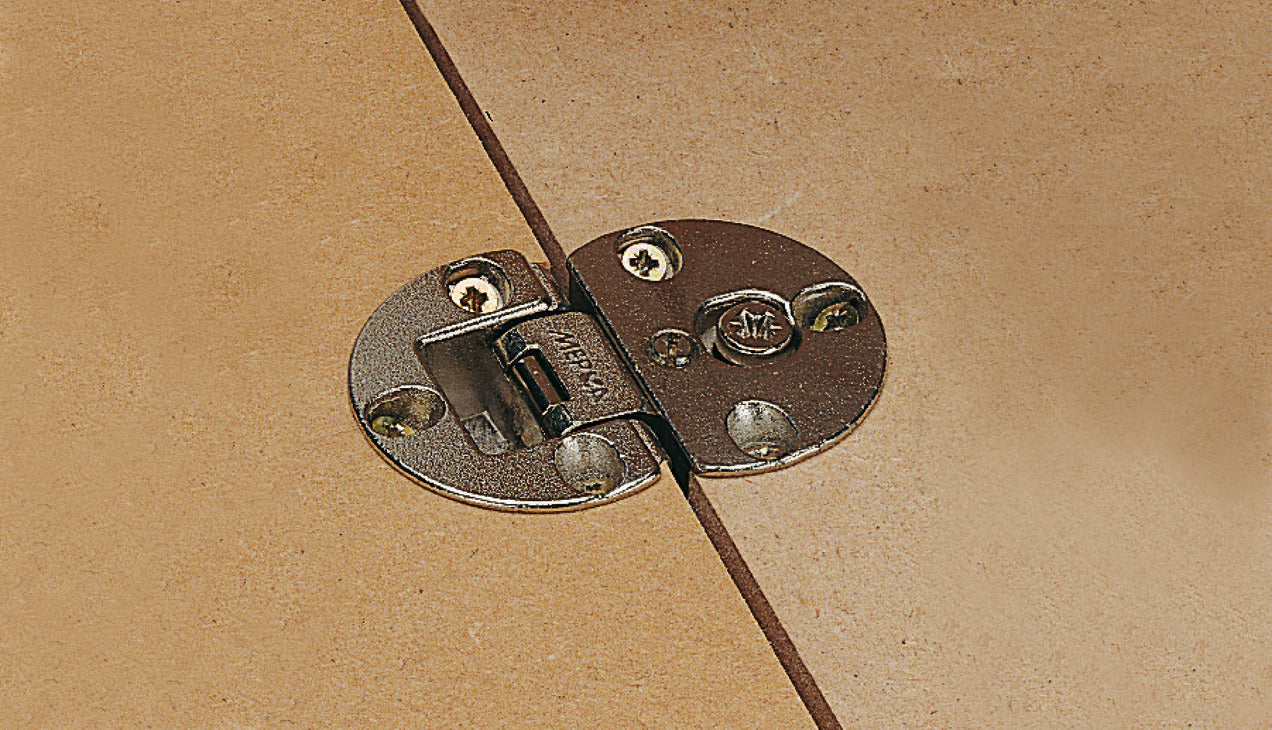 Flap Hinge, 3-Way Adjustable and Detachable, Zinc