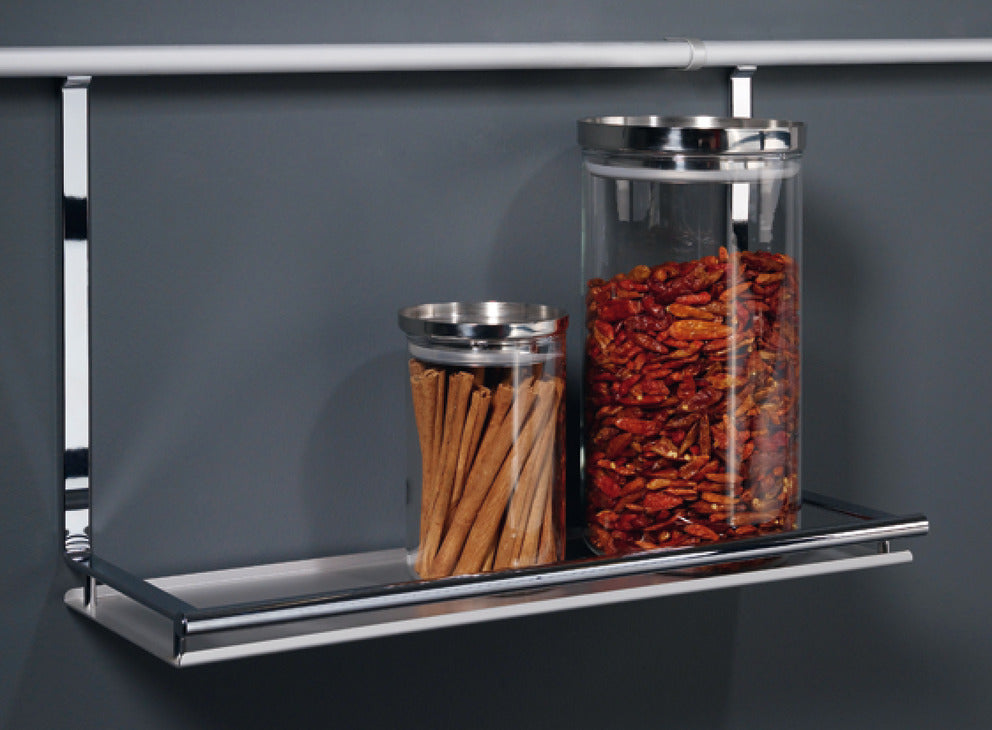 Multi-Purpose Shelf, Backsplash Railing System