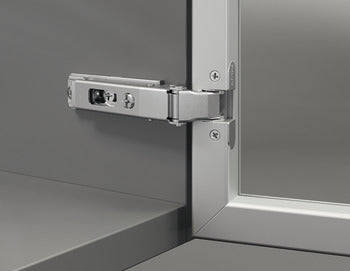 Aluminum Frame Door Hinge, Salice, 105° Opening Angle, Self Closing, Full Overlay