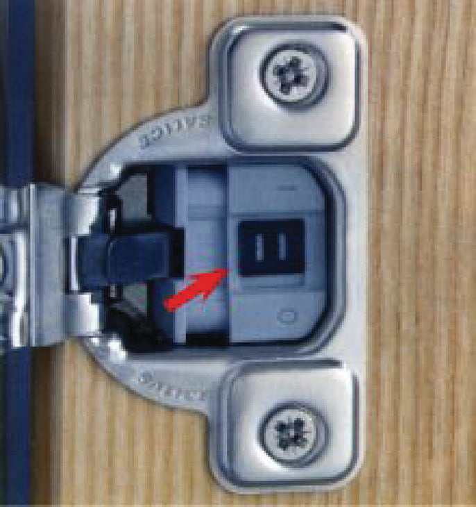 Concealed Hinge, Salice Excentra 2-Cam, 106° Opening Angle, Soft Close, 1/2" Overlay