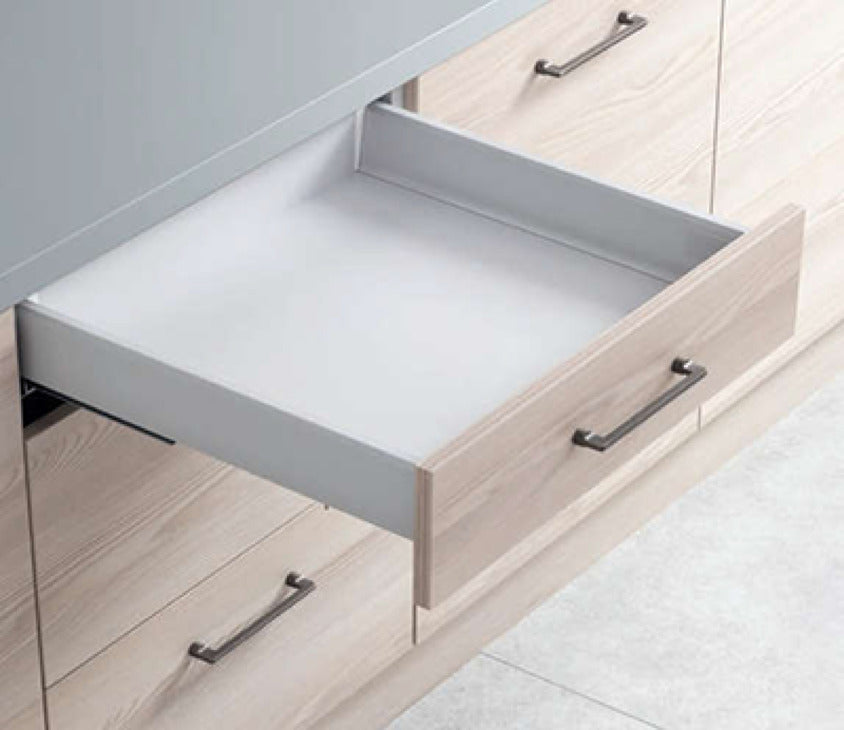 Drawer Set, Square Railing, HÃ¤fele Matrix Box S35, 120 mm Drawer Height