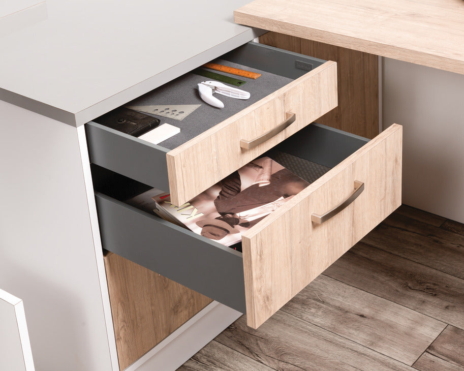 Drawer side runner system, HÃ¤fele Matrix Box Slim A, 89 mm Drawer Height