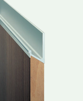 Continuous Handle, Anodized Silver, Matt aluminum