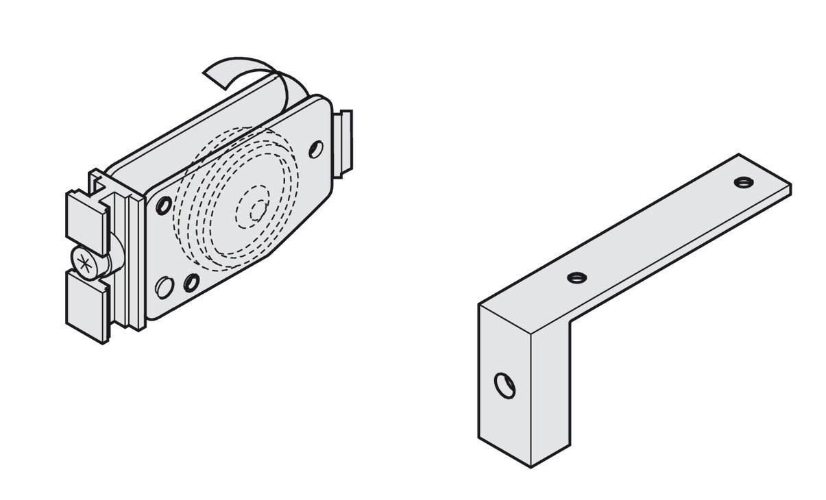 Adapter, for Running Gear, with Mounting Screws
