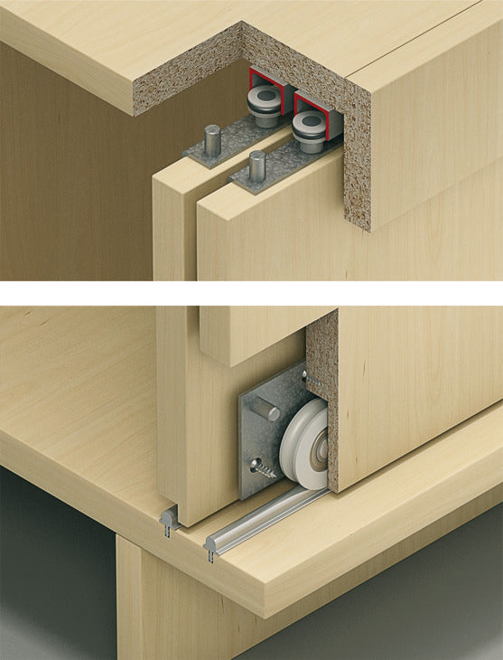 Sliding Door Hardware, Slido F-Line15 55A, set