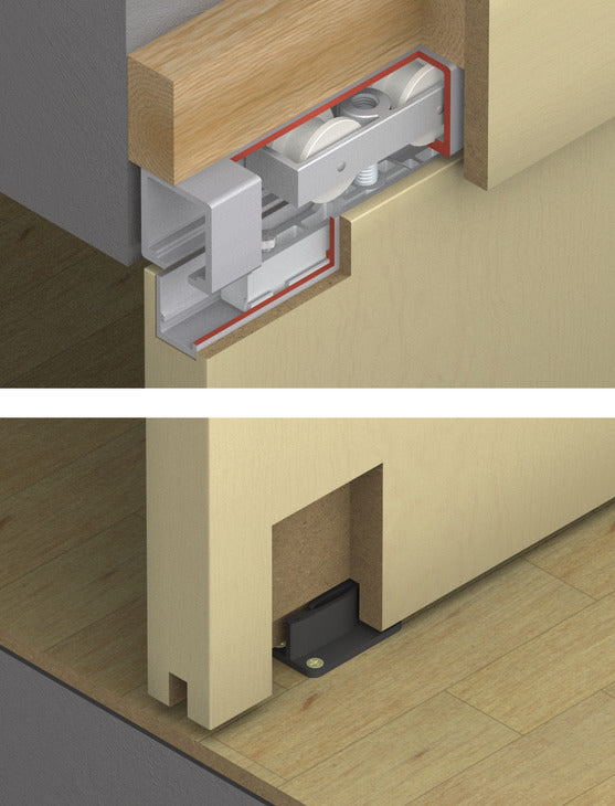 Sliding Door Hardware, HAWA Junior 120/B, set