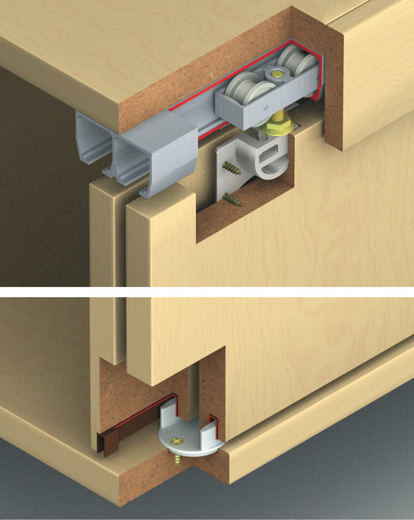 Sliding Door Hardware, HAWA Dorado 40 Infront, Set