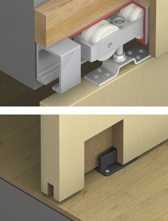 Sliding Door Hardware, HAWA Junior 250/A, set