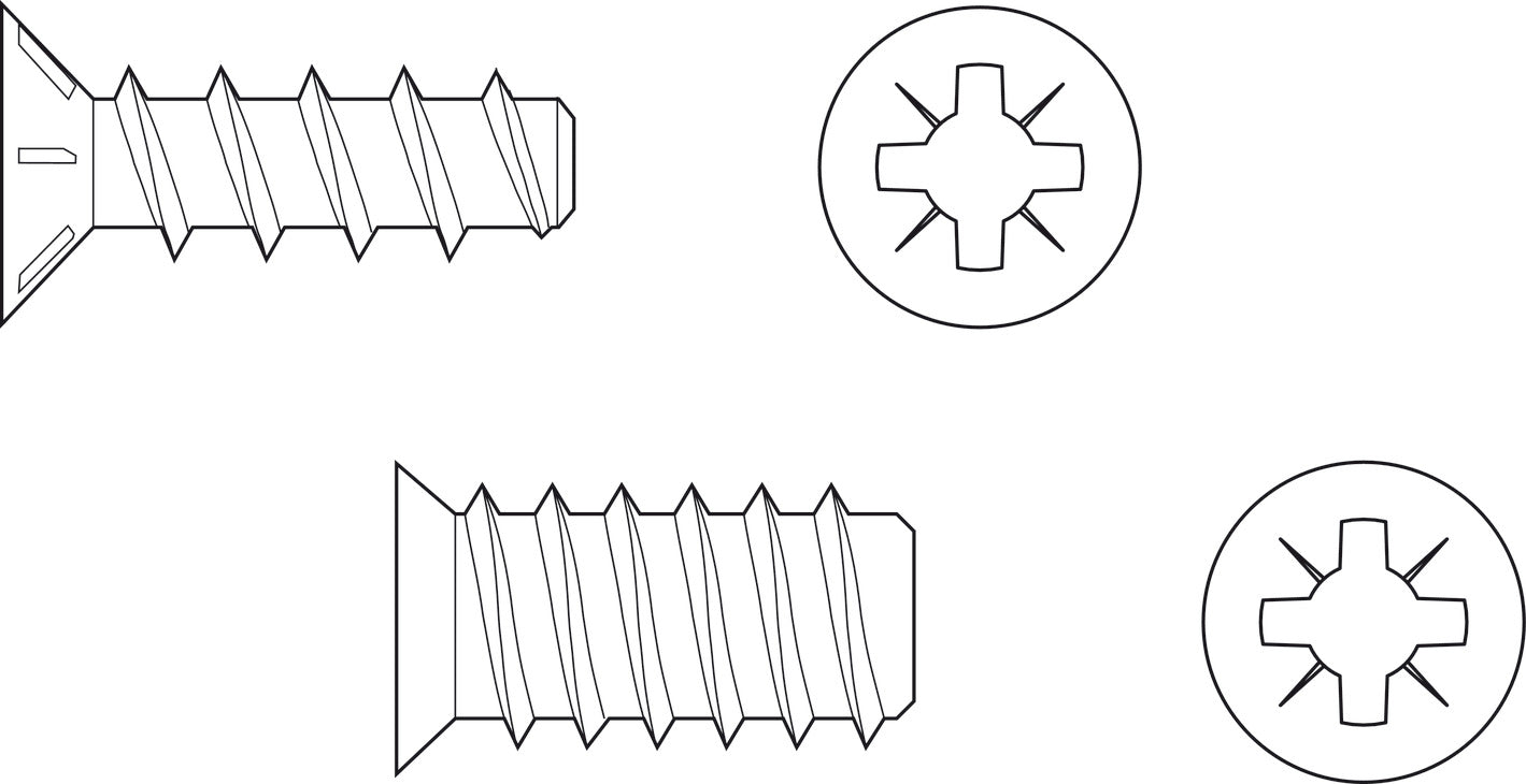 Special Screw, Varianta, CS Head, for Accuride Slides