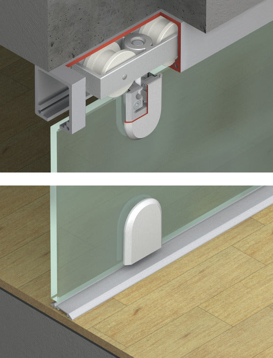 Sliding Door Hardware, Hawa Junior 160/GP, set