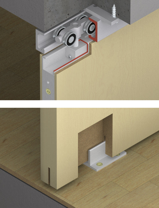 Sliding Door Hardware, Hawa Super 500/B, set