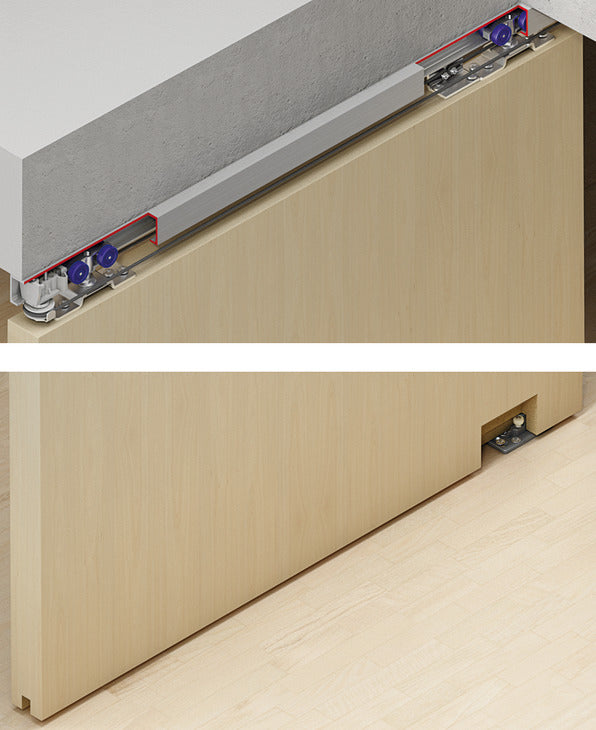 Sliding Door Hardware, Hawa Divido 100 H / Porta 60/100 H/HC -Synchro, set