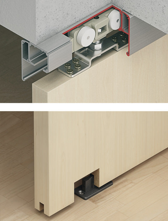 Sliding door fitting, Slido D-Line11 160P Set