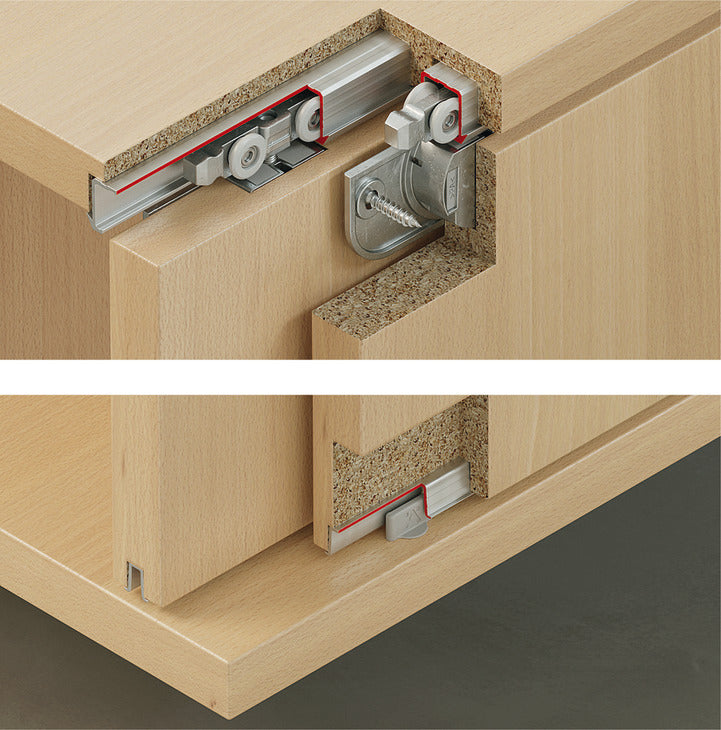 Sliding Door Hardware, Slido F-Line21 40C, set