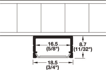 Aluminum Profile, for Surface Mounting