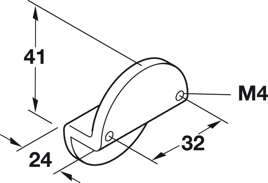 Handle, Matt Nickel, Zinc
