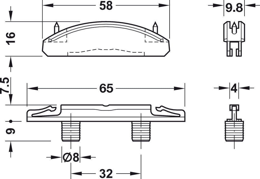 Shelf Connector, Lamello Divario P-18