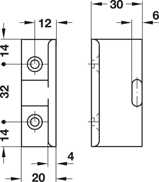 Suspension Fitting, AD 30 Angled Component