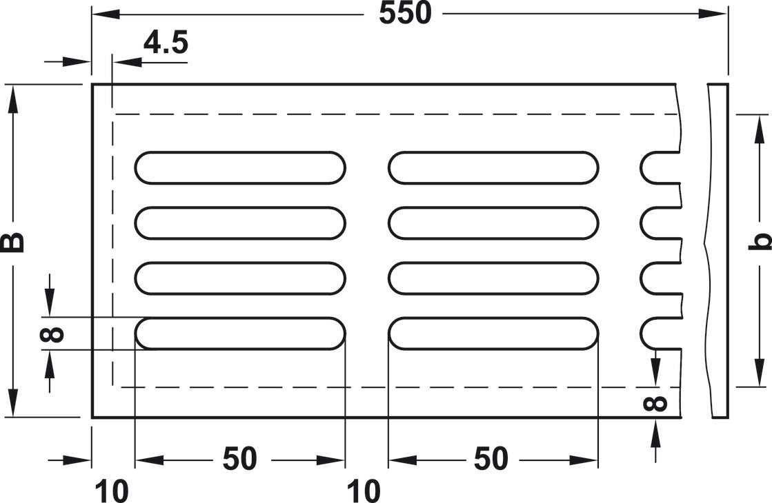 Lattice Grill, 90° Angle, 9/16" Staves