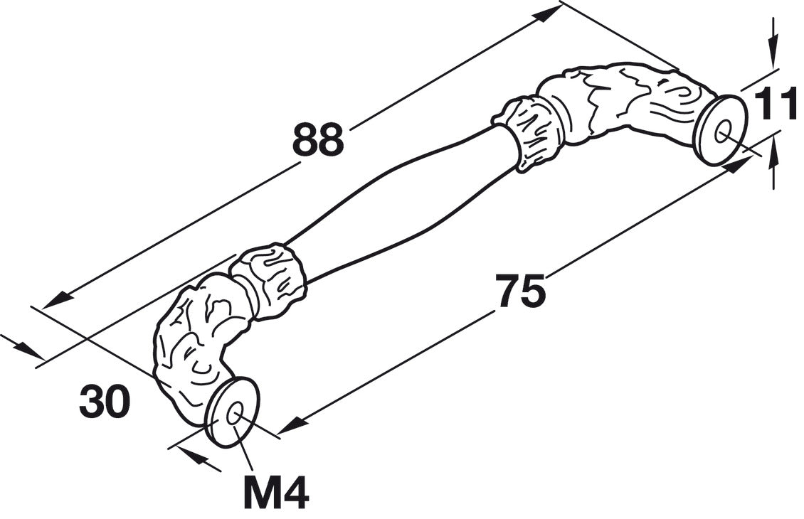 Handle, Zinc