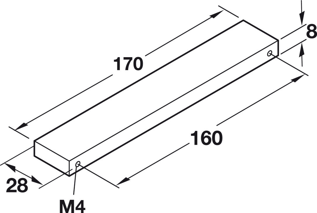 Handle, Matt Aluminum, Zinc