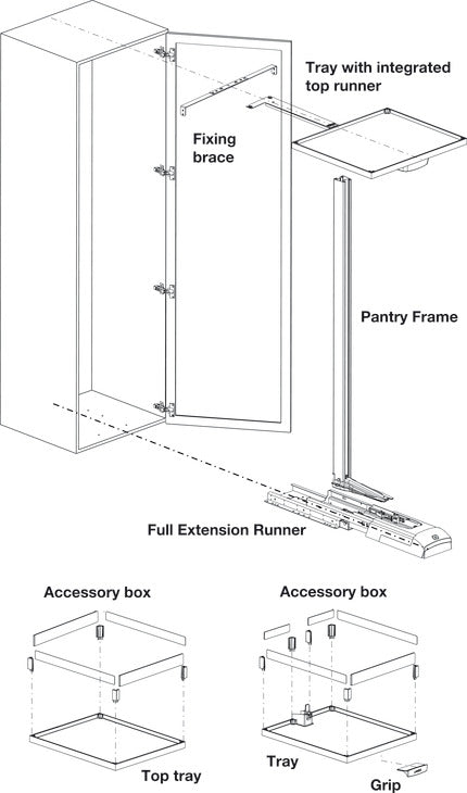 Pantry Frame, for LAVIDO Pantry Pull-Out
