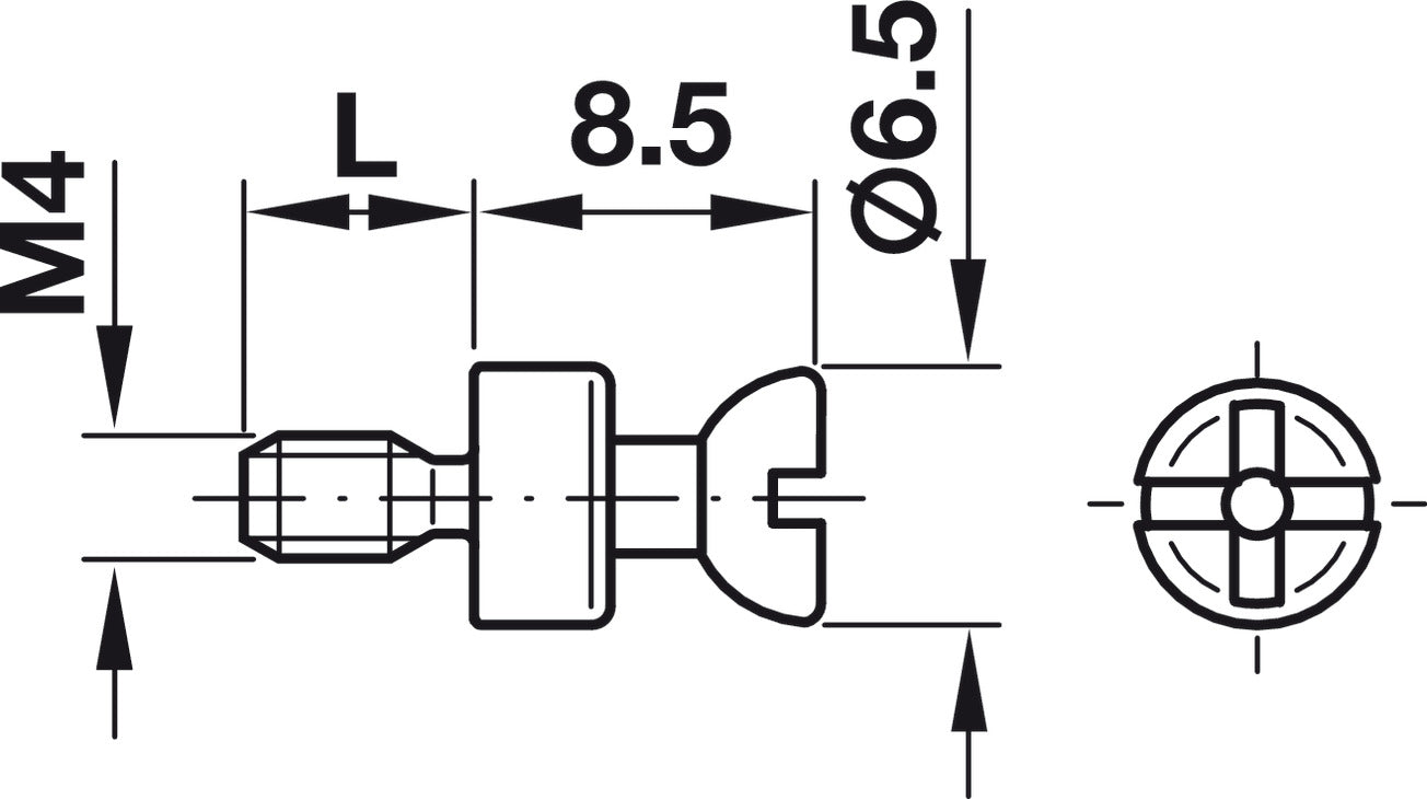 Connecting Bolt, Rafix S20, M4