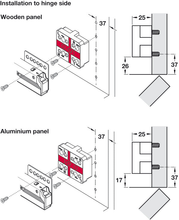 Spacer, For HÃ¤fele Matrix Box P internal drawer and internal pull out