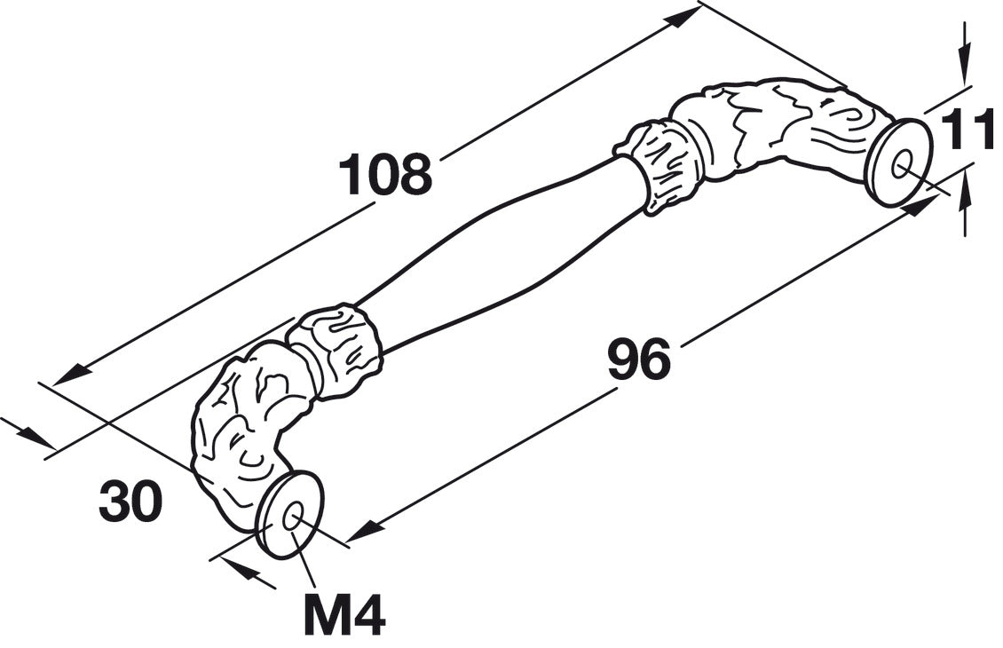 Handle, Zinc