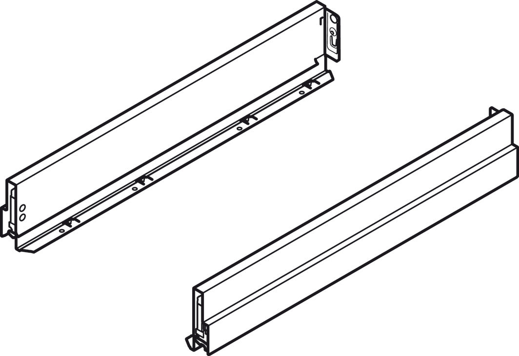 Double-Wall Drawer System Frame, Drawer side height 90 mm, Nova Pro Scala