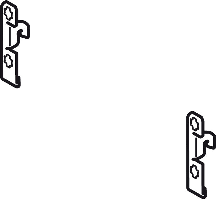 Front bracket, For drawer side height 186 and 250 mm, Nova Pro Scala