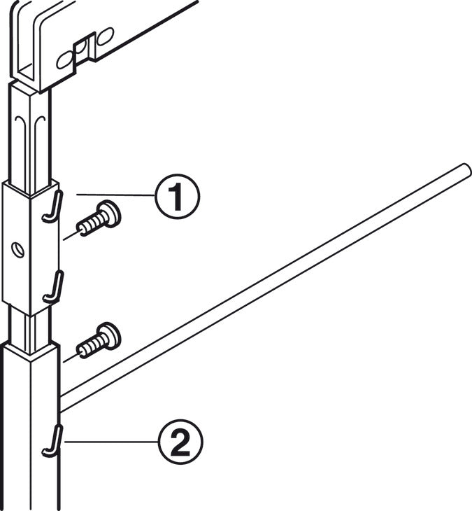 Optional Basket Holder, for Pantry & Swing Pull-Out