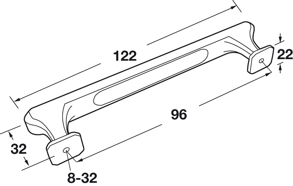 Handle, Zinc & Glass