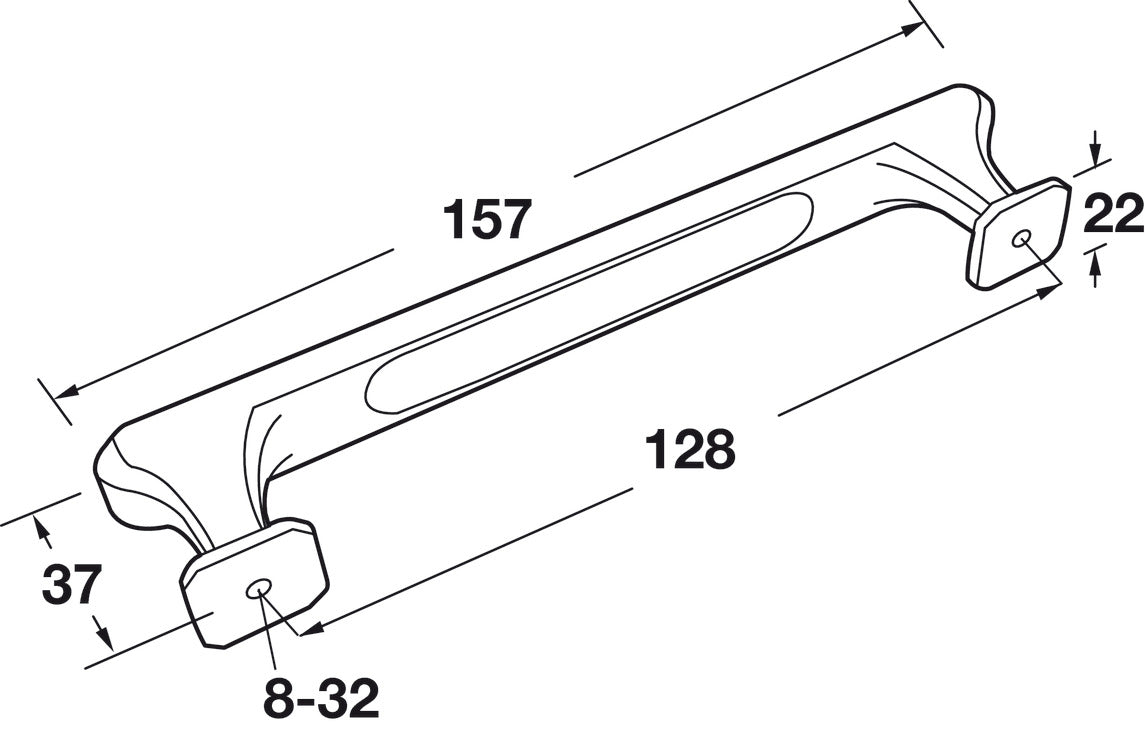 Handle, Zinc & Glass