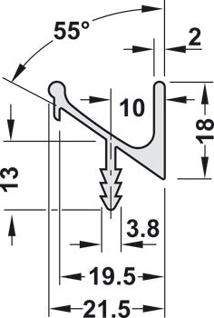 Continuous Handle, Aluminum