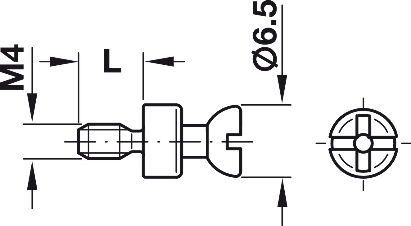 Connecting Bolt, Rafix S20, M4