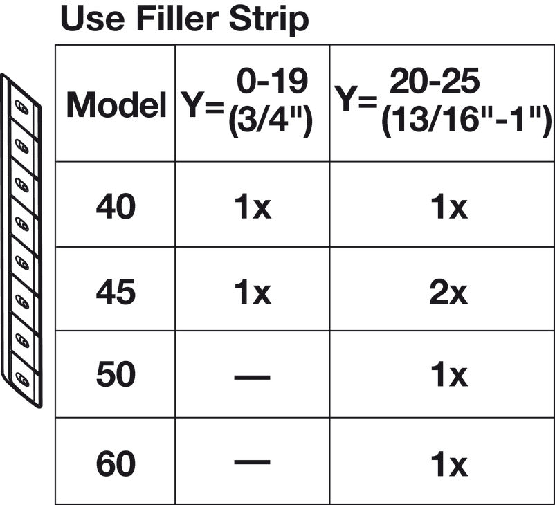 Optional Filler Strip, for LeMans II