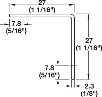 Angle Bracket, Epoxy Coated