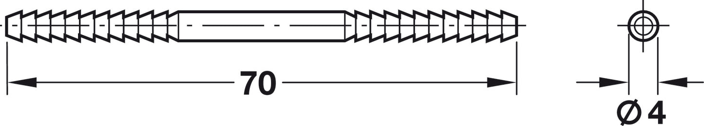 Connecting Pin, Drilled-In