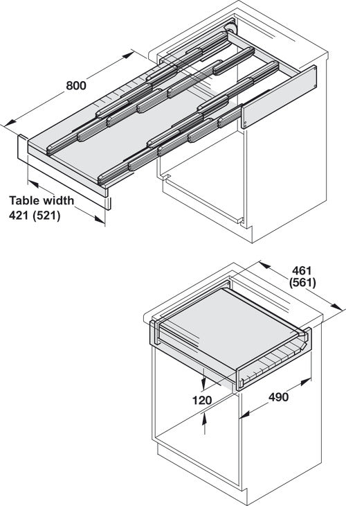 Pull-Out Table System, Rapid