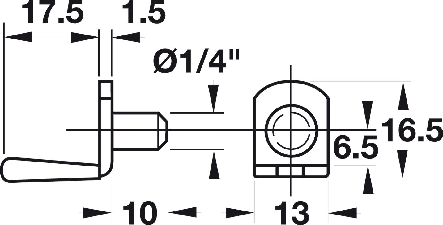 Metal Shelf Supports, Ø1/4", with Protective Cover for Glass Shelves