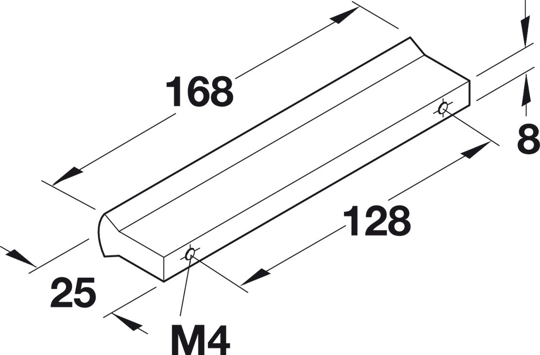 Handle, Matt Aluminum